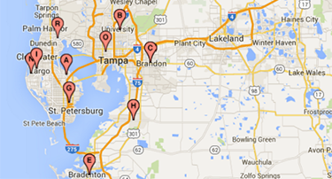 Tampa Bay Surgical Group practice locations